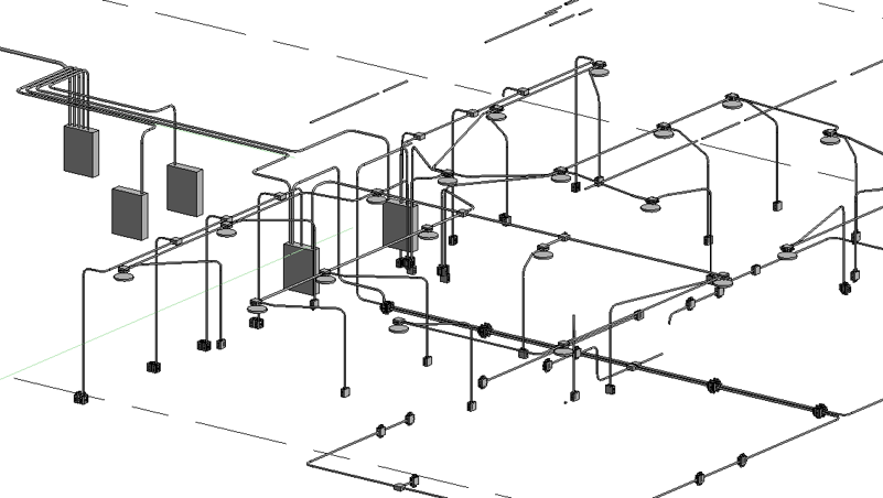 MEP electrico  disposicion de conduits para trabajo colaborativo con arquitectura BIM | Curso Revit MEP